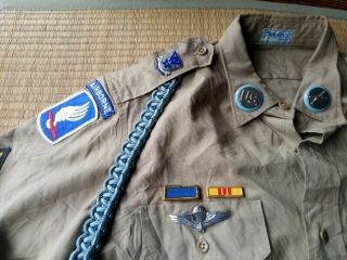 Vietnam War Usgi 173rd Airborne Brigade Shirt With Badge Saigon Tailor