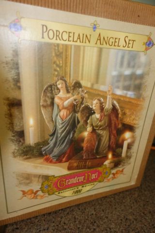 1999 Grandeur Noel Porcelain Angel Collector’s Edition Set Christmas