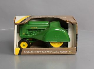Ertl 5679 1:16 Scale Die Cast 1953 John Deere Model 60 Orchard Tractor/box