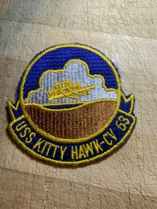Cold War/vietnam? Us Navy Patch - Uss Kitty Hawk Cv - 63 - Usn Beauty