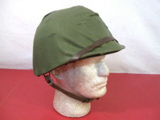 Vietnam Us Army M1 Ground Troop Helmet Complete W/liner & Od Cover - Dtd 1963