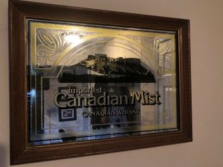 Vintage Canadian Mist Canadian Whiskey Mirror