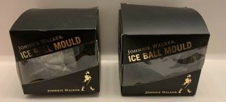 Limited Edition Johnnie Walker Ice Ball Mould Set Of Two For Whisky