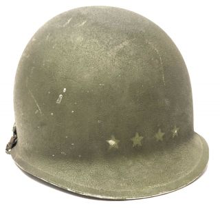 Us 4 Star General Painted M1 Helmet Vietnam War Era