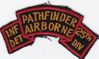 Us Army 25th Division Pathfinder Airborne Vietnam Scroll Patch 4