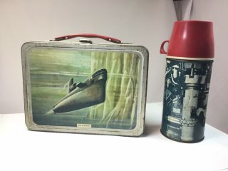 Vintage 1960 Us Navy Submarines Lunchbox With Thermos