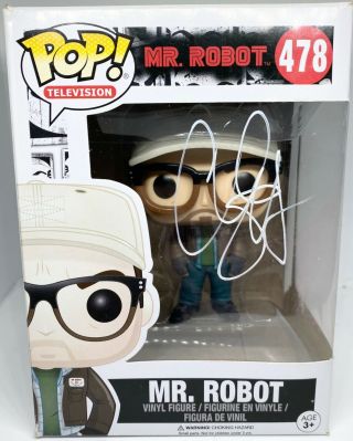 Mr.  Robot Autograph/signed Funko Pop Christian Slater