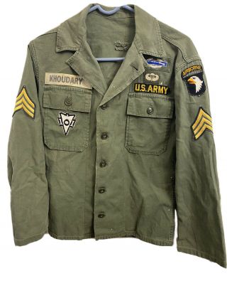 Vietnam War 101st Airborne Division Recondo Shirt Named Jacket Uniform Patches