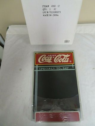 Nwt Wooden Drink Coca Cola Specials To - Day Menu Board Chalkboard,  17” X 11”