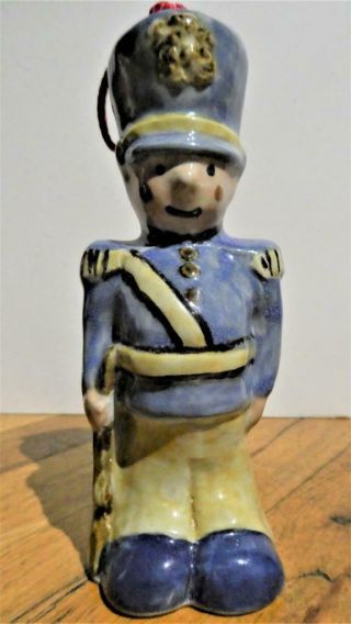 1982 - Louisville Stoneware Kentucky Pottery 6.  25 " Toy Soldier Christmas Ornament