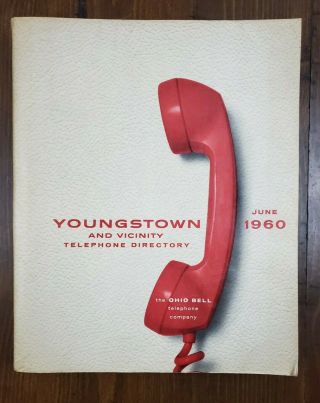 Vintage Ohio Bell Youngstown 1960 Yellow Pages Telephone Phone Address Book