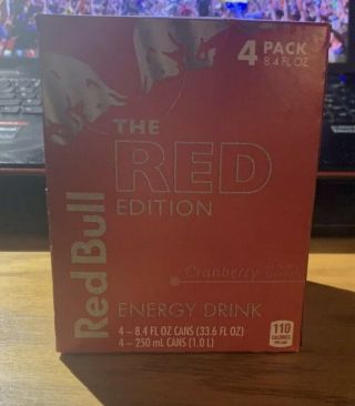 Red Bull The Red Edition Cranberry 8.  4 Oz Discontinued Rare Vhtf