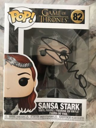Sophie Turner Signed Funko Pop In Person Sansa Stark Game Of Thrones