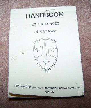 Handbook For Us Forces In Vietnam,  Macv,  U.  S.  Issue