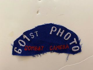 pk636 Vietnam US AIr Force 601st Combat Camera Photo Sq Patch WC7 2