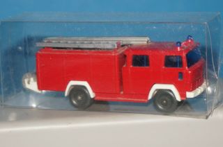 Vintage Wiking Fire Truck Magirus Deutz Germany/plastic 1/87 (us1)