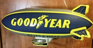 Vintage Goodyear Tires Belts Hose Inflatable Blimp Advertising Akron Ohio 32 "