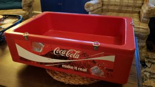 Coca Cola Vendor Soda Red Plastic Carrier /stadium /theater Tray Cooler