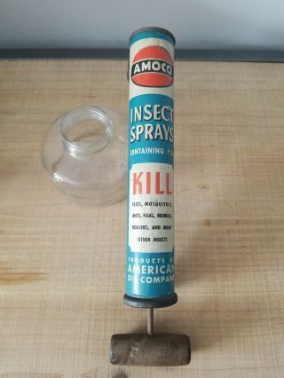 Vintage Amoco American Oil Co.  Insect Spray Pump Bottle