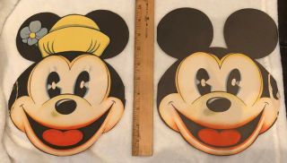 Rare 1933 Mickey And Minnie Mouse " Par - T - Mask "
