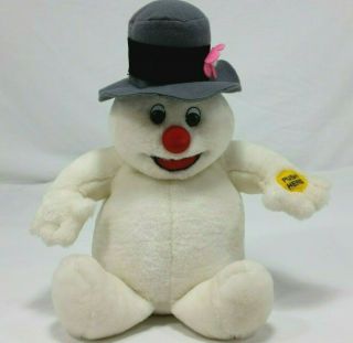 Gemmy Frosty The Snowman Musical Plush Christmas Decor Sings Music Small 10 " Toy