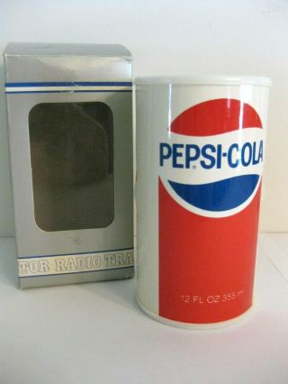 Vintage Pepsi - Cola Soda Can Transistor Radio/am Radio,  Nos,