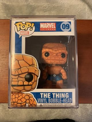 Funko Pop The Thing Vaulted/Retired 9 Marvel W/ Hard Protector 2