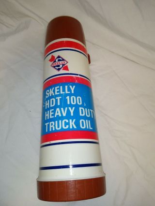 Vintage Skelly Htd 100 Heavy Duty Truck Oil Thermos