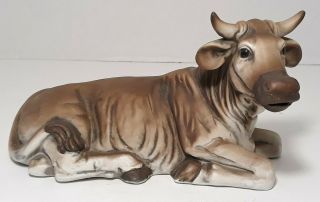 Grandeur Noel 8 " Cow/ox Porcelain Nativity Replacement Collectors Ed N0073
