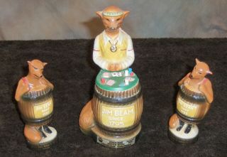 Vintage Jim Beam Fox Vegas Dealer And Players 11th Convention Decanter