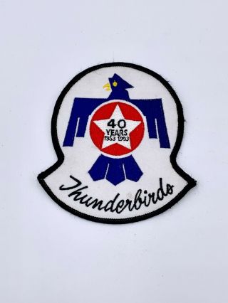 Usaf Air Demonstration Squadron Thunderbirds Patch - Air Force Vintage 1990 
