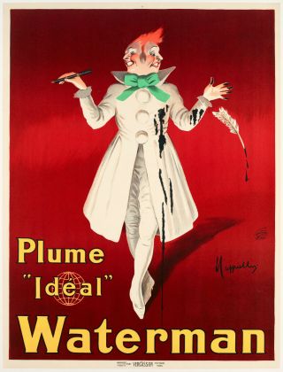 Vintage Poster - Leonetto Cappiello - Waterman - Plume Ideal - 1913