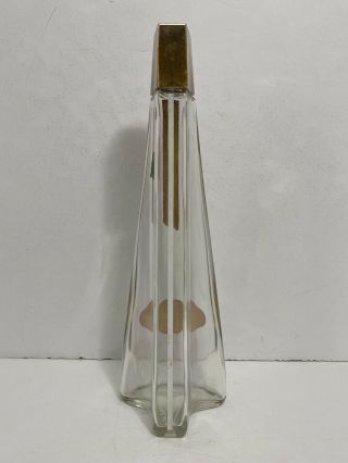 Vtg 1956 Old Forester Ky Bourbon Holiday Decanter Bottle Raymond Loewy Mcm