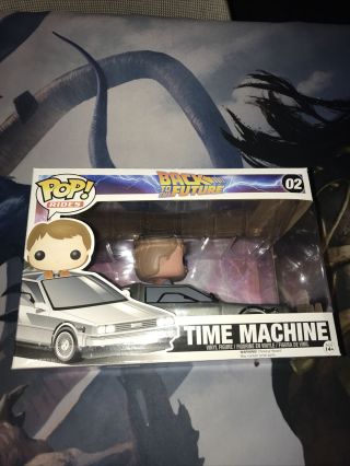 Funko Pop 02 Time Machine Back To The Future Marty Mcfly Box
