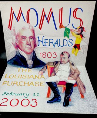 2003 Krewe Of Momus Invitation Orleans Mardi Gras Comus Momus Rex