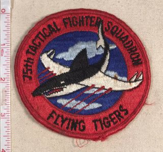 Usaf 75th Tactical Fighter Squadron Flying Tigers Patch 1980’s