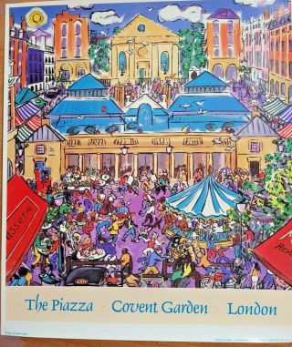 Christopher Rogers " The Piazza Covent Garden London Small Poster