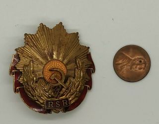 Romanian Socialist Republic Order Of Labor 1st Class Rsr 1966 - 1989
