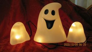 Vintage Ghost Blow Mold Blowmold 91/2 " Tabletop Halloween