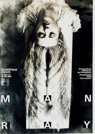 Vintage Poster Man Ray Swiss Photo Expo Zurich 1988