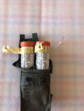 US Military Pilots Survival Vest Signal Smoke Flare Mk 13 Navy Marine Pouch 3