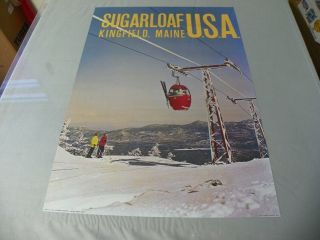 Vintage Sugarloaf Usa Ski Poster 20x28 Stock Glossy Paper
