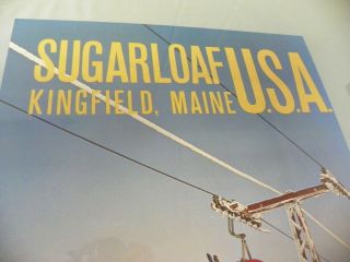 Vintage Sugarloaf USA Ski Poster 20x28 Stock Glossy Paper 2