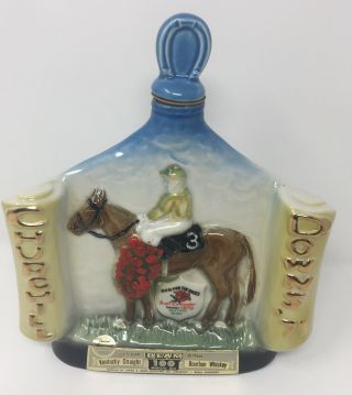 1971 Jim Beam Empty 97th Kentucky Derby Run For The Roses Reagal China Decanter