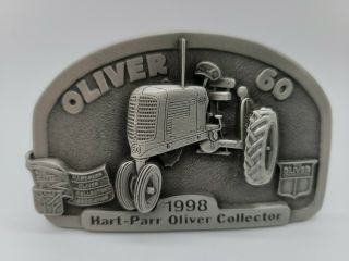 Oliver 60 Tractor 1998 Hart - Parr Oliver Collector Belt Buckle Limited Ed