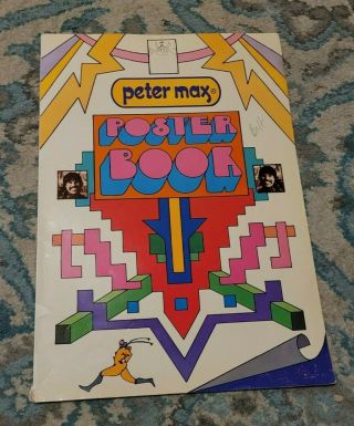 Peter Max Poster Book 1970 2nd Printing 11 " X16 " Psychedelic Art 60s - 70s