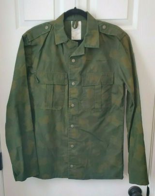 Norwegian Army Military Bdu Uniform Shirt Jacket,  Combat Camo Med - Large,  Nos