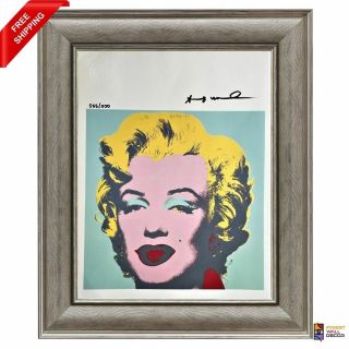 Marilyn Monroe By Andy Warhol Hand Signed Print With