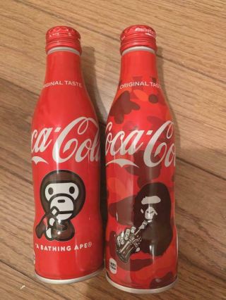 From Japan A Bathing Ape Bape Coca Cola Slim Bottle Cans Set Of 2