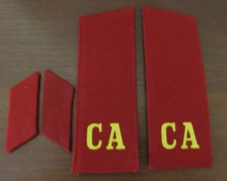 Soviet Uniform 10 Pairs Of Collar Tabs And Shoulder Boards Of Infantry Soldier